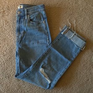 Madewell the high-rise slim crop boy jean